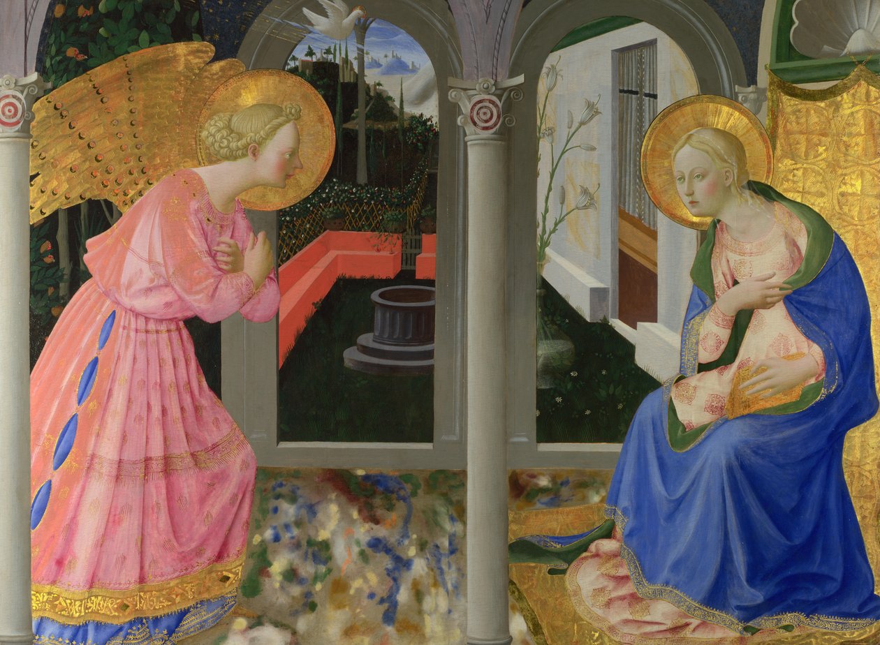 Az Angyali üdvözlet, c. 1440 alkotó: Zanobi Strozzi