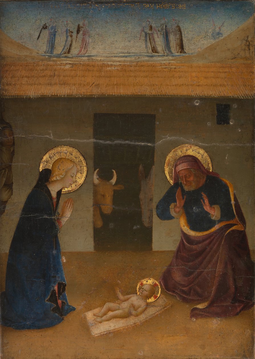 A Születés. alkotó: Zanobi di Benedetto Strozzi