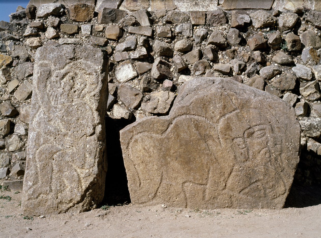 Kilátás a danzantes stealeára alkotó: Zapotec Zapotec