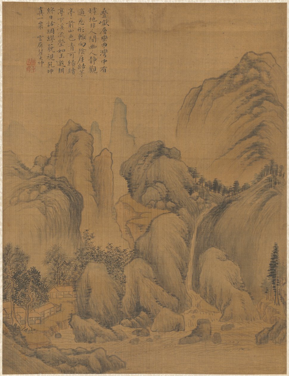 Táj, 1775. alkotó: Zhai Dakun