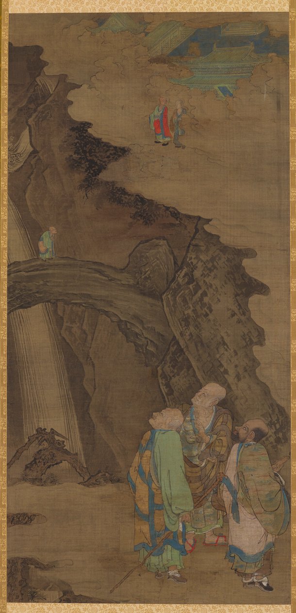 A Sziklahíd a Tiantai-hegyen, 1178. alkotó: Zhou Jichang