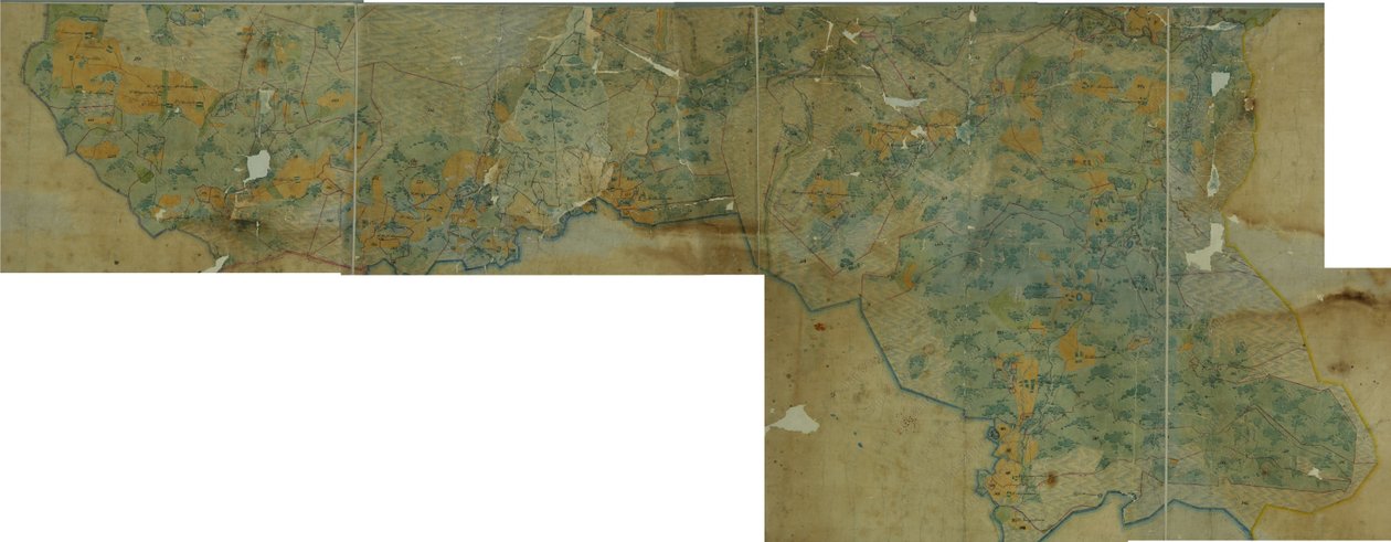 Magyar: A Pokrovsky kerület térképe (PGM 1 verst) 1780 - 1790 alkotó: неизвестны