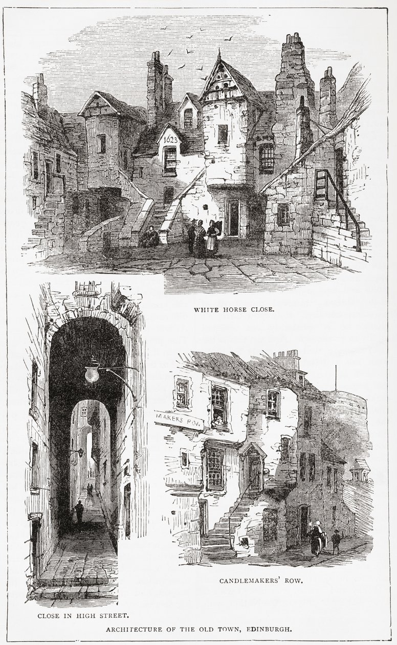 Az óváros építészete, Edinburgh, Skócia alkotó: . .