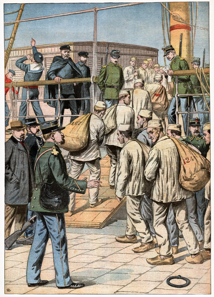Cayenne-i büntetés-végrehajtási telep. 1904 (metszet) alkotó: . .