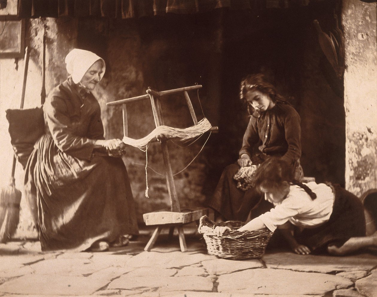 Szövő nő, 1900 körül alkotó: Frederick (attr. to) Barnard