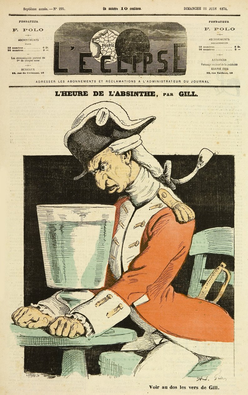 Abszint óra alkotó: Frederick (attr. to) Barnard