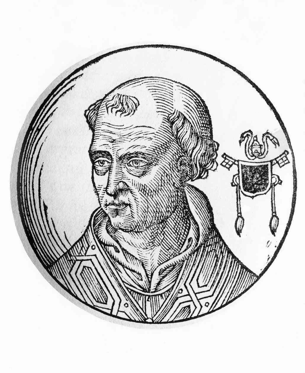 III. Benedek portréja (meghalt 858-ban) alkotó: William Walcutt
