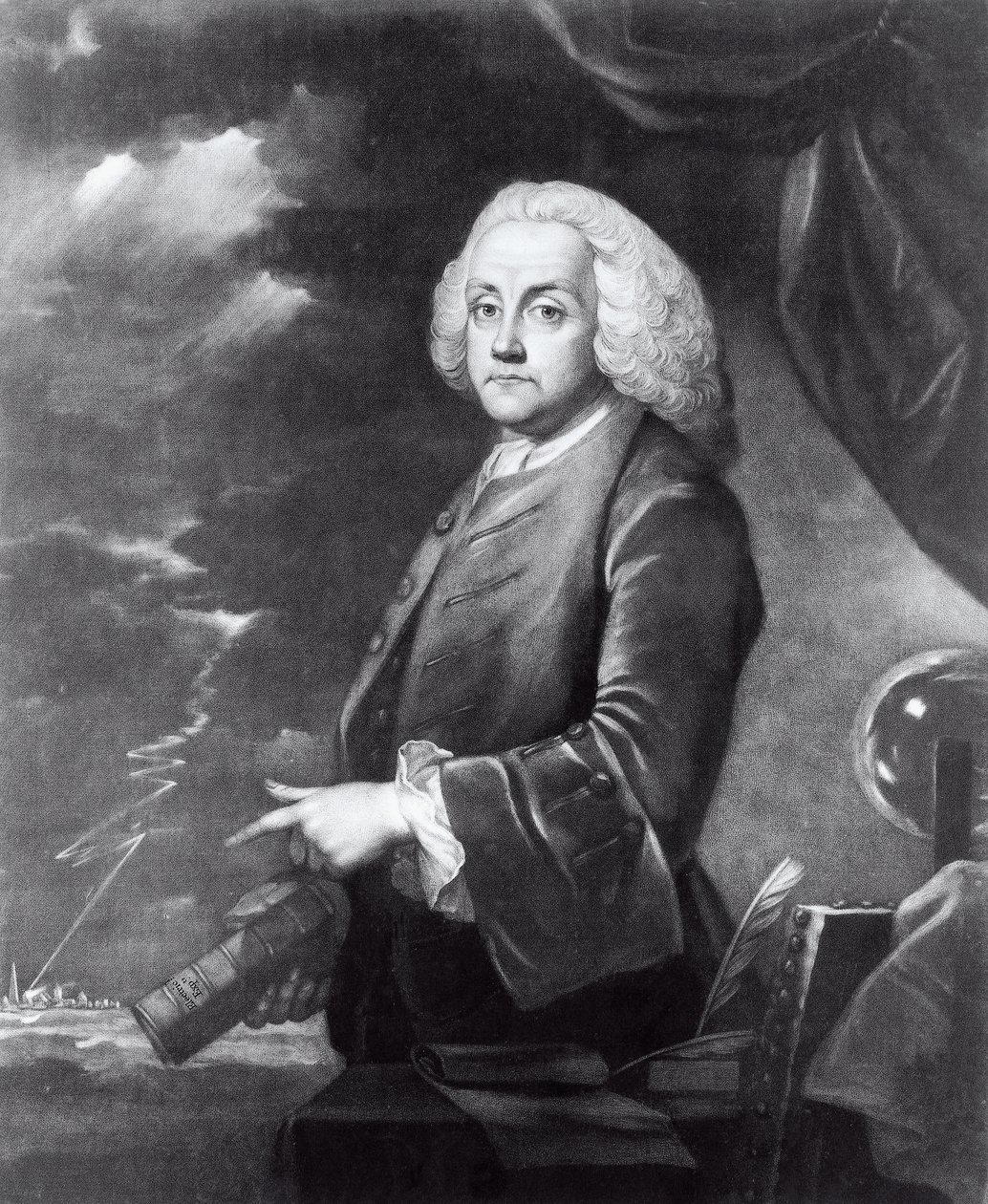 Benjamin Franklin (1706-1790) portréja alkotó: Georg Carl Heinrich Dollmann