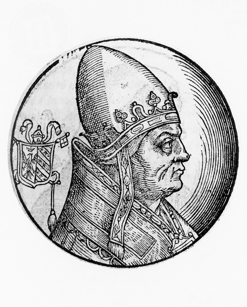 Honorius II portréja (Lamberto Scannabecchi alkotó: William Walcutt