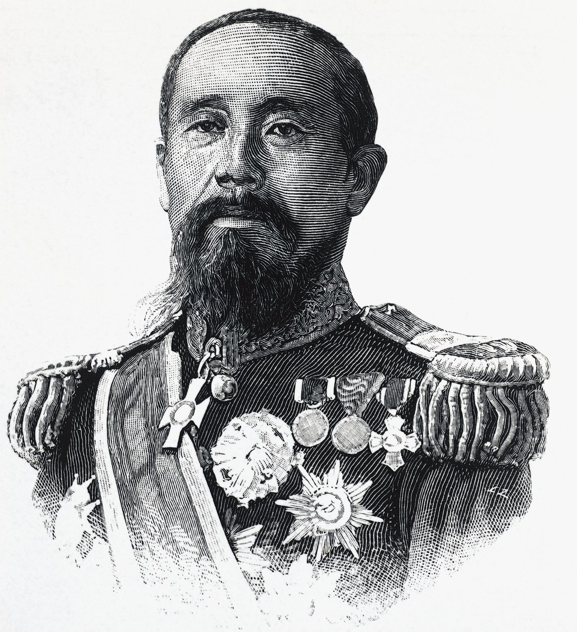 Ito Hirobumi (1841-1909) japán politikus portréja alkotó: William Walcutt
