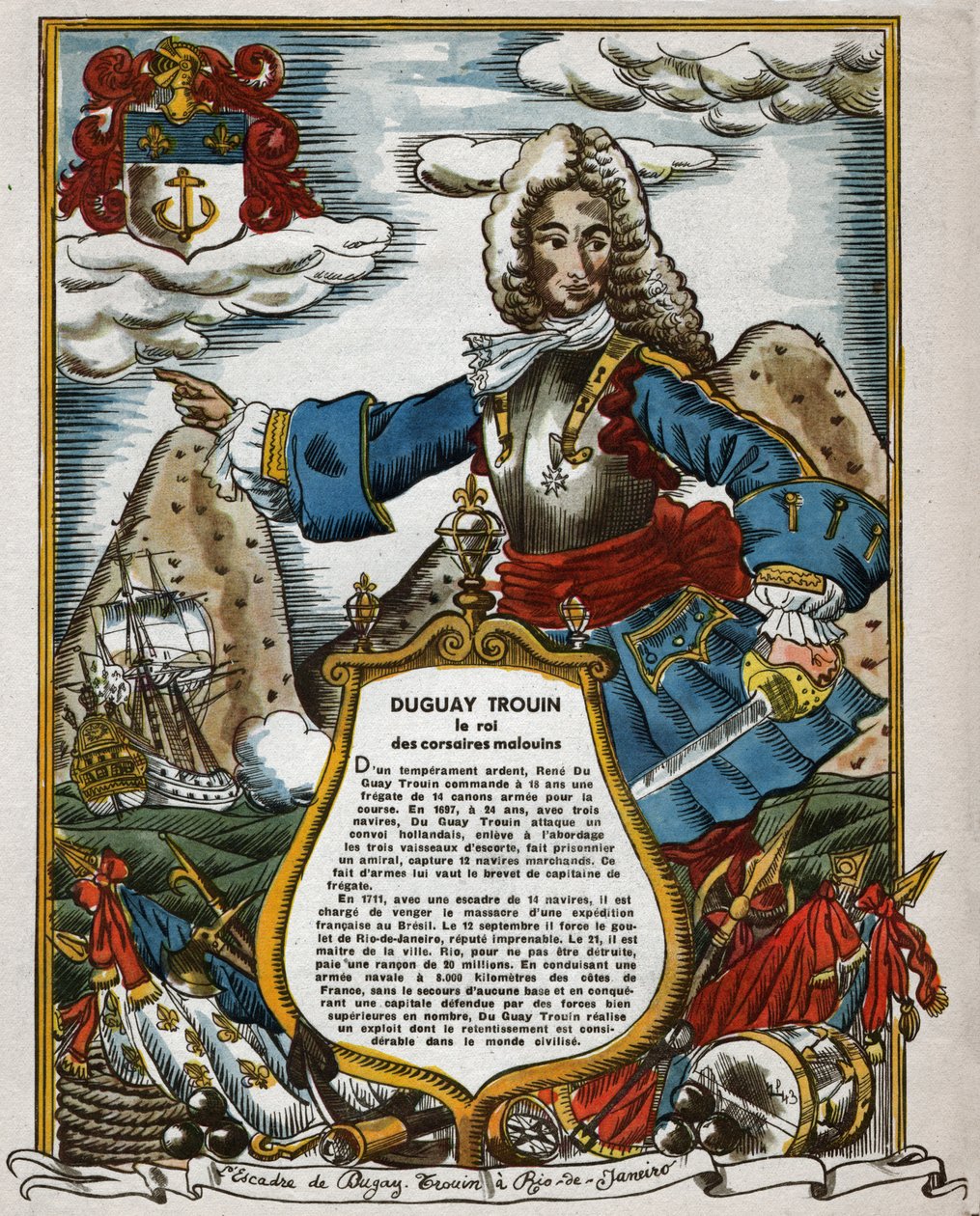 Rene Duguay Trouin. alkotó: Ferdinand Georg Waldmuller