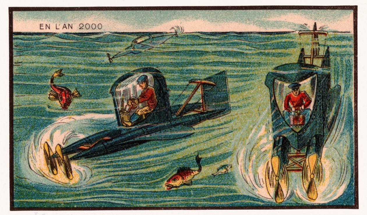 Tengeralattjáró jachtok, 1910 körül alkotó: . .