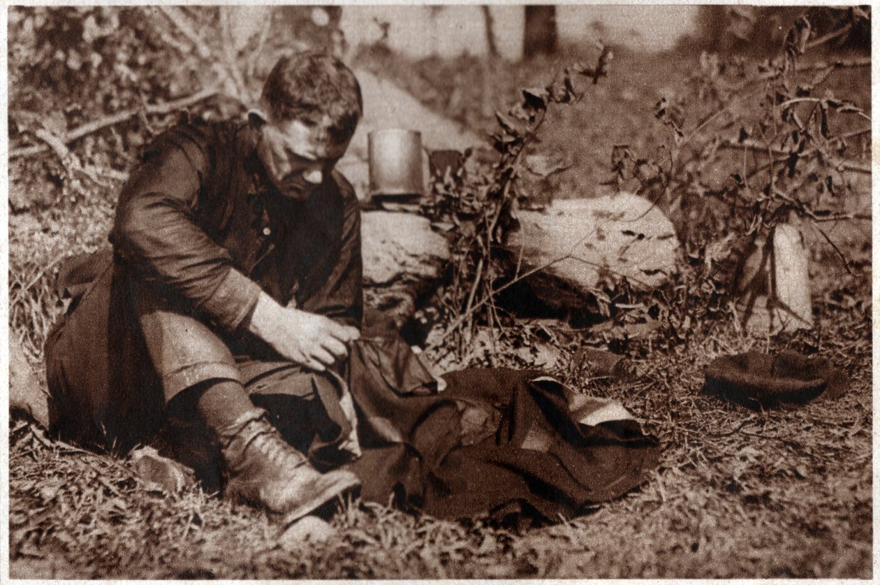 Csavargó a ruháit ábrázolja. 1929 (nyomtatott) alkotó: . .