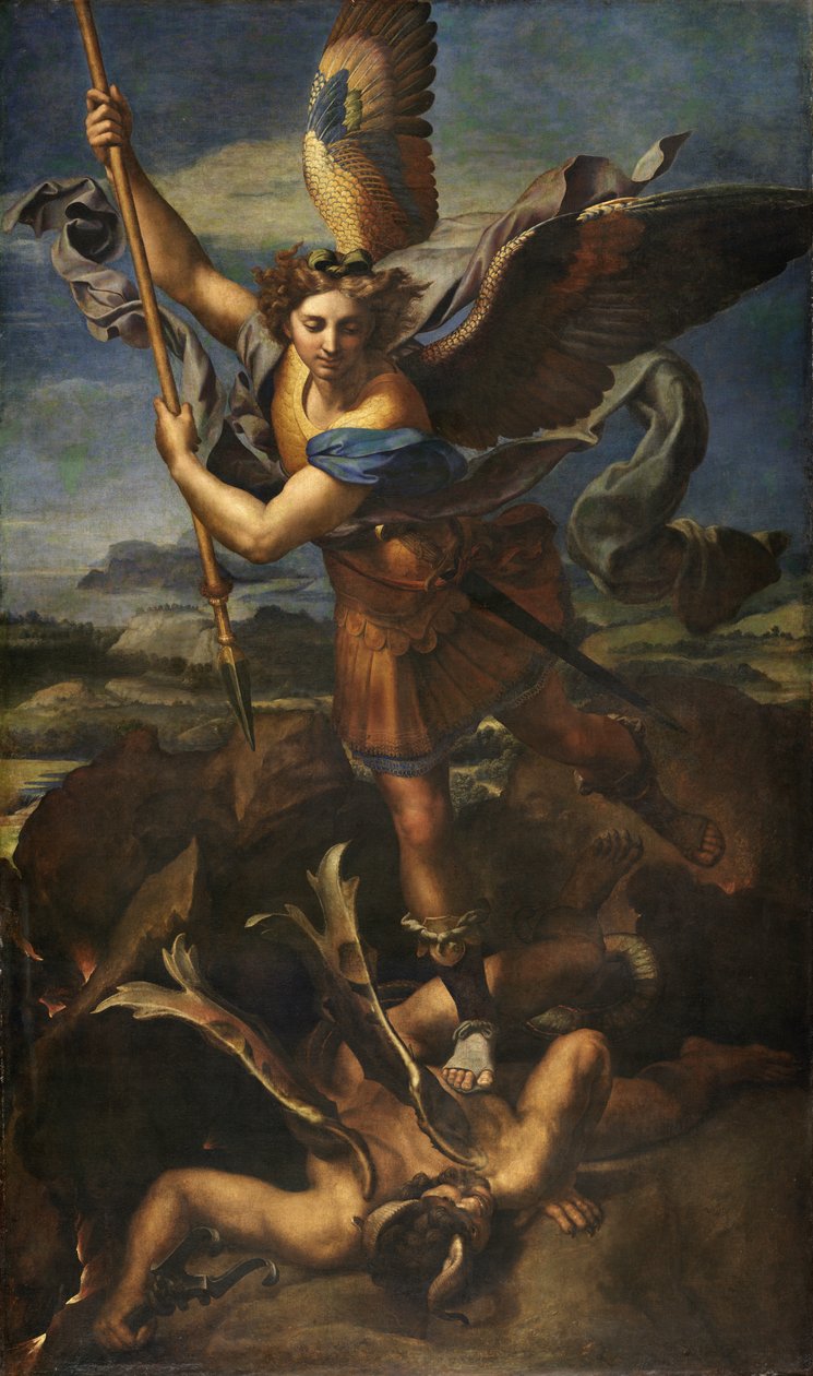 Szent Mihály legyőzi a Sátánt alkotó: Raphael