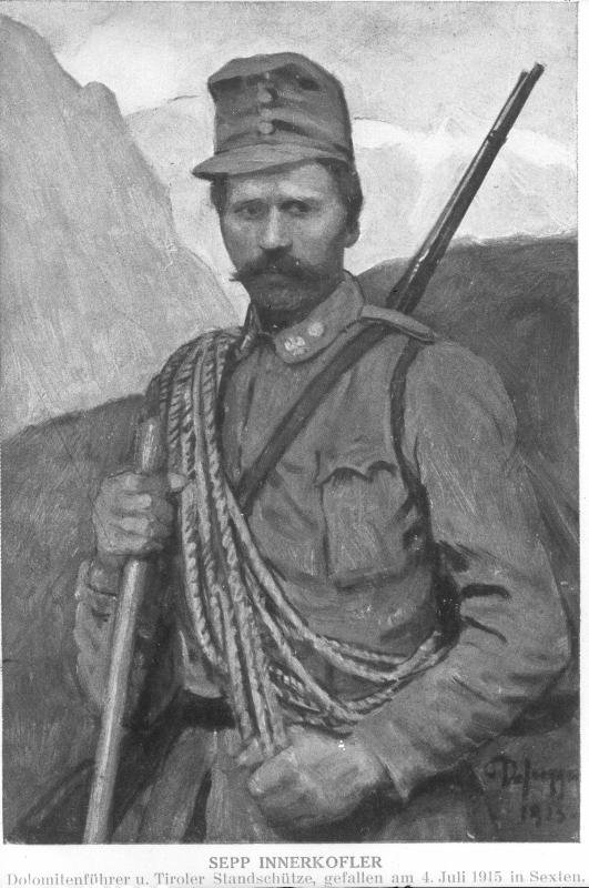 Sepp Innerkofler alkotó: after Franz Defregger