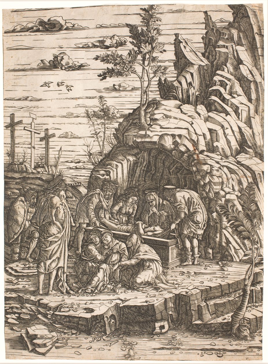 A temetés alkotó: after Andrea Mantegna