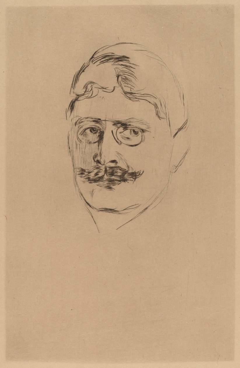 Knut Hamsun alkotó: after Edvard Munch