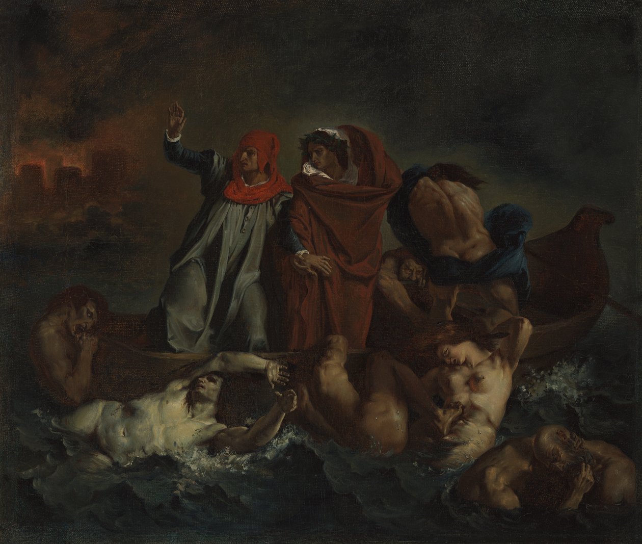 Dante kérge alkotó: after Eugène Delacroix