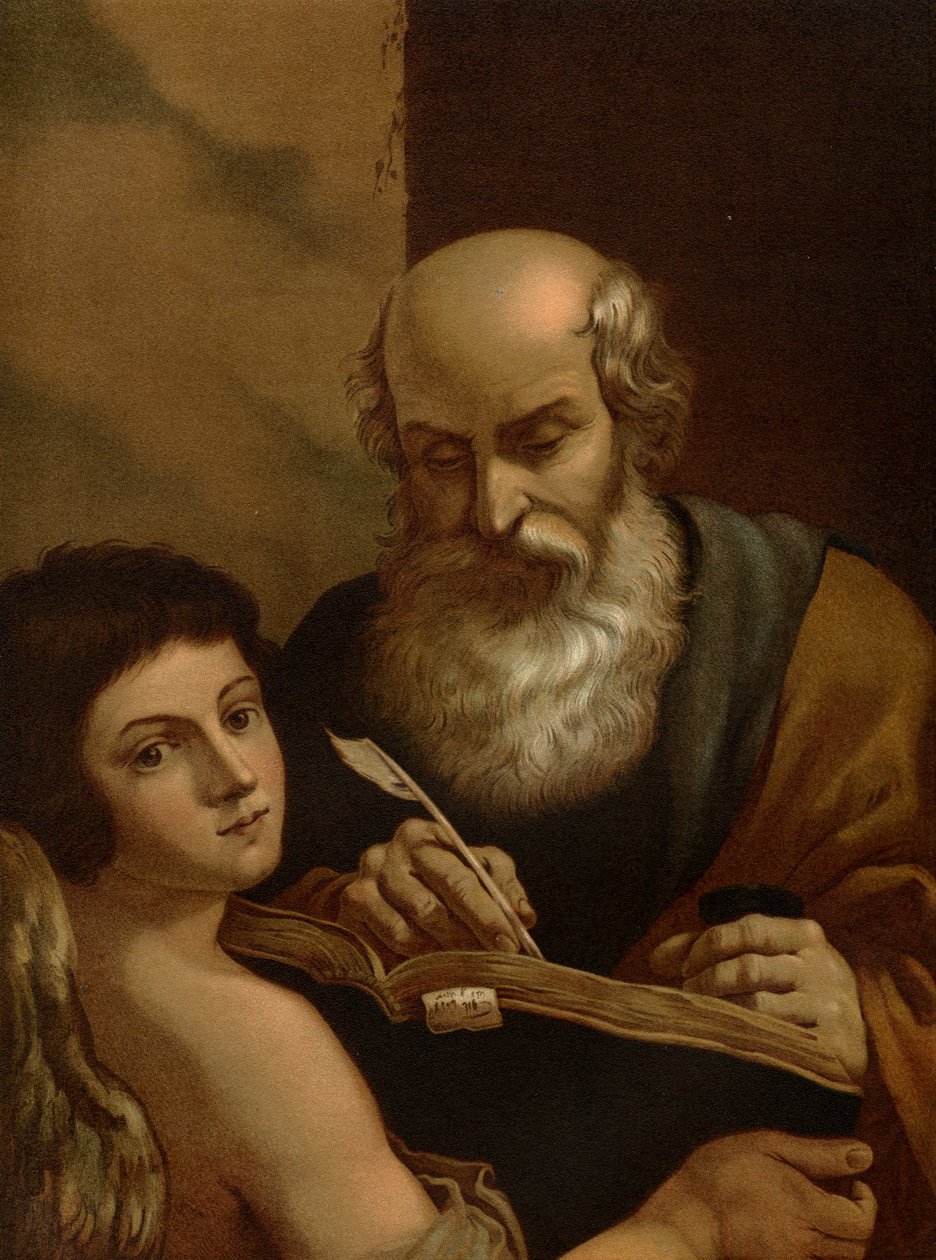Máté evangélista alkotó: after Guercino