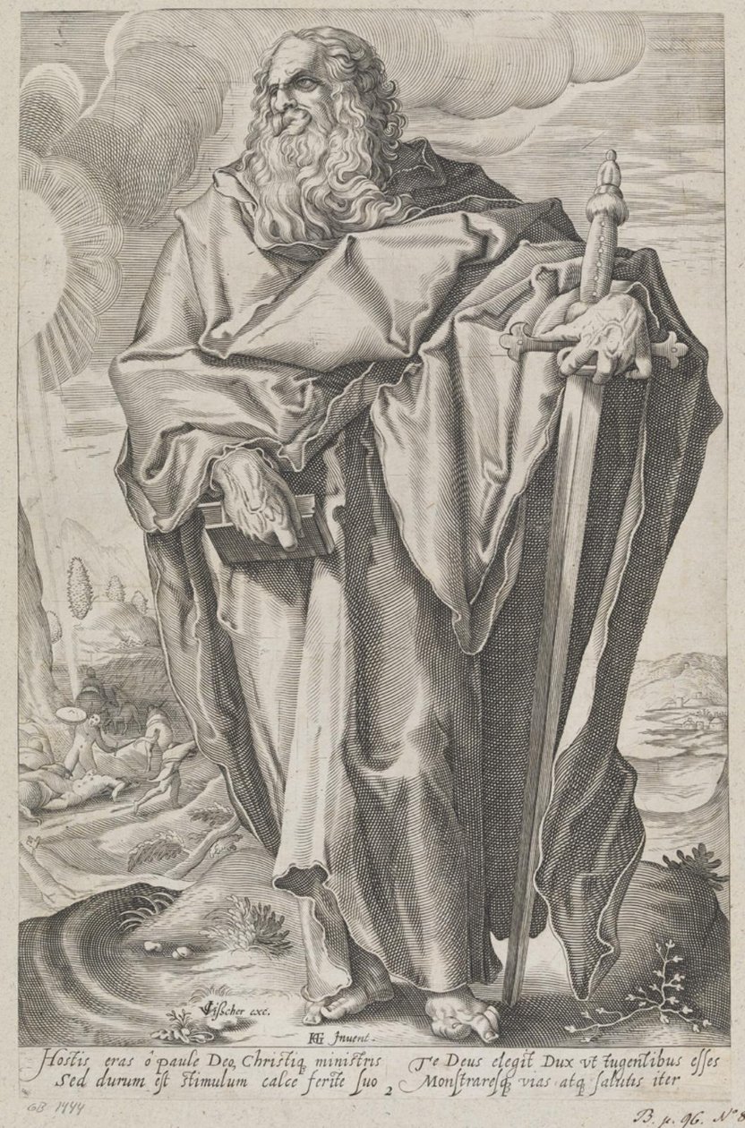 Szent Pál alkotó: after Hendrick Goltzius