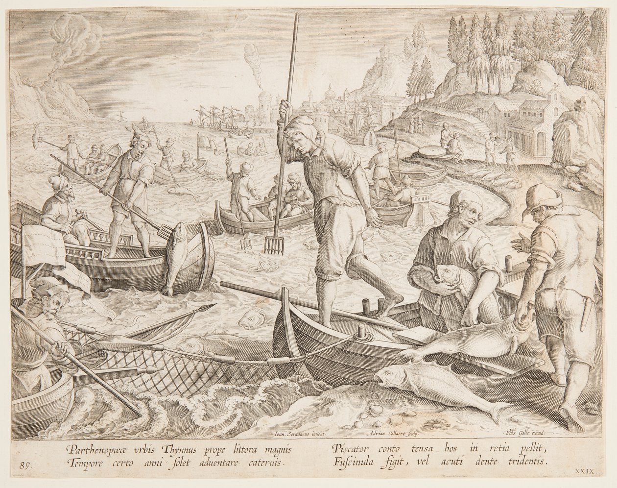 Tonhal horgászat alkotó: after Jan van der Straet, called Stradanus