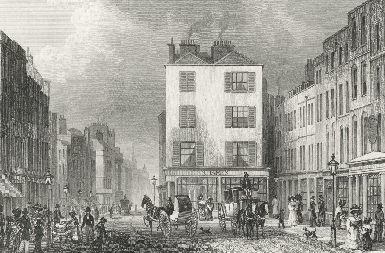 Középső sor, Holborn, 1830 alkotó: Thomas Hosmer after Shepherd