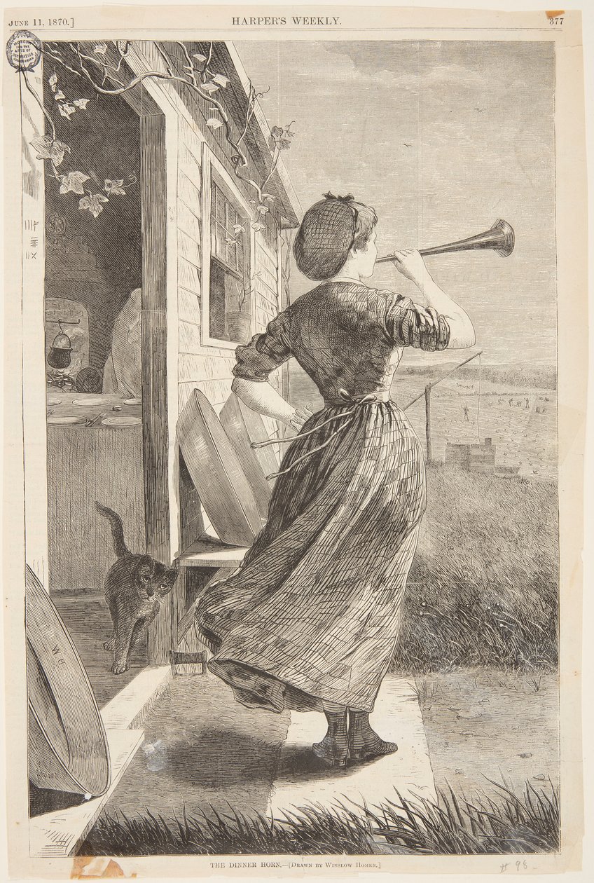 A Vacsorakürt alkotó: after Winslow Homer