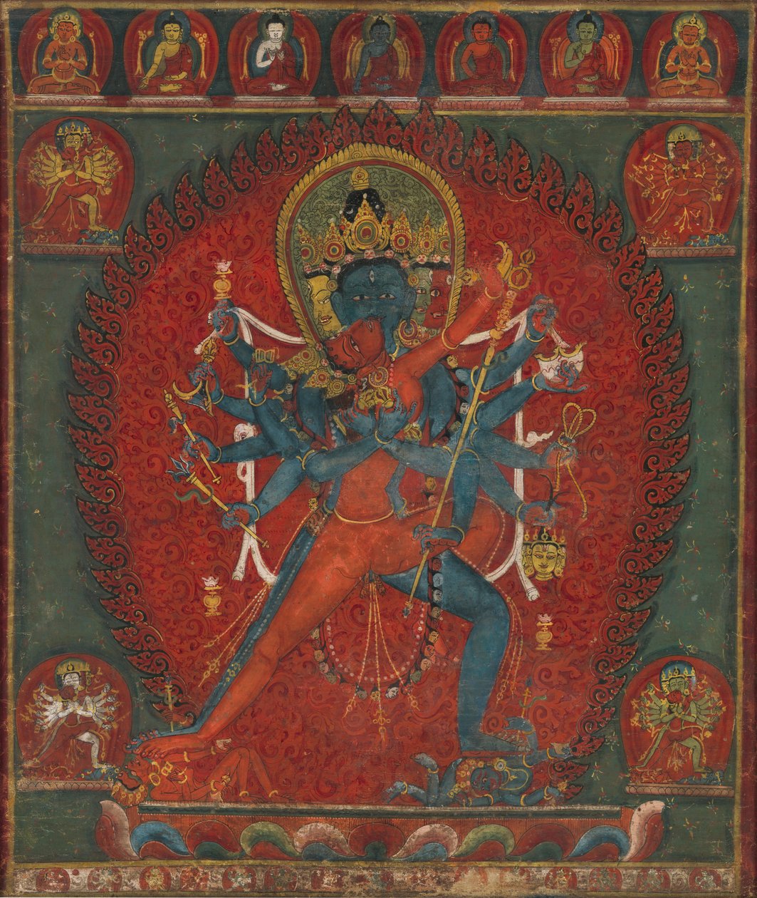 Chakrasamvara és Vajravarahi alkotó: anonymous 
