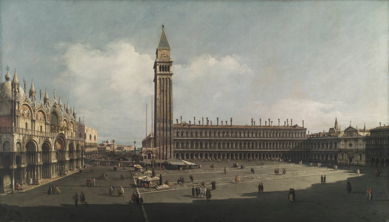 Piazza San Marco, Velence alkotó: attributed to Bernardo Bellotto