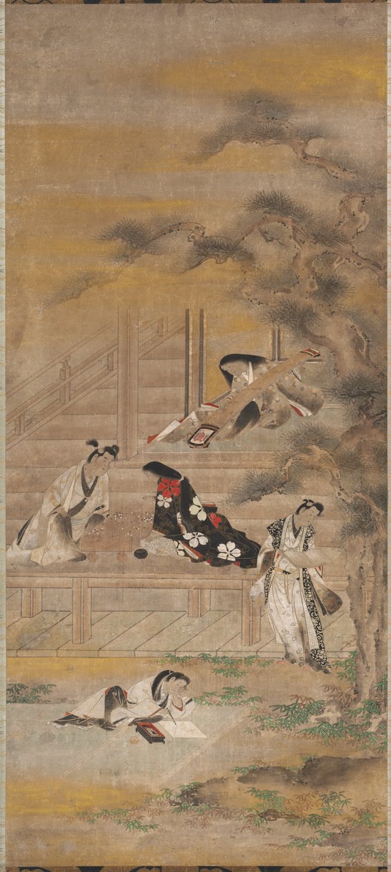 A négy öröm alkotó: attributed to Iwasa Matabei