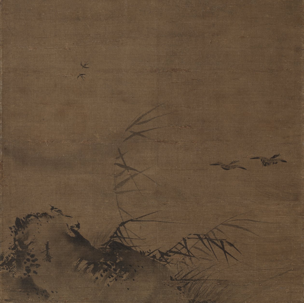 Vízimadarak és nádasok alkotó: attributed to Liang Kai