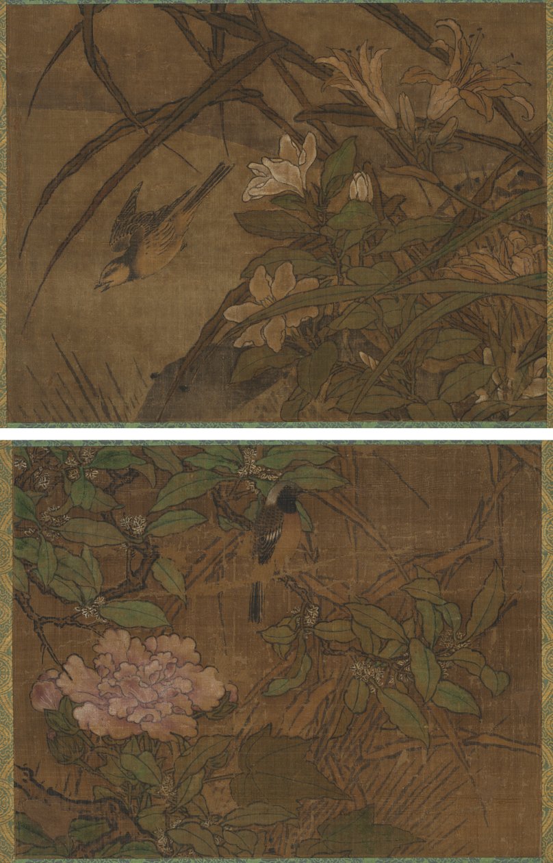 Madarak és virágok alkotó: attributed to Sesshū Tōyō