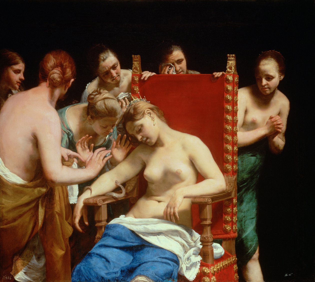 Kleopátra halála alkotó: Guido Cagnacci