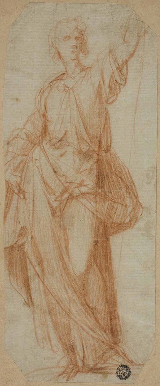 Álló drapírozott figura alkotó: called Cavaliere d