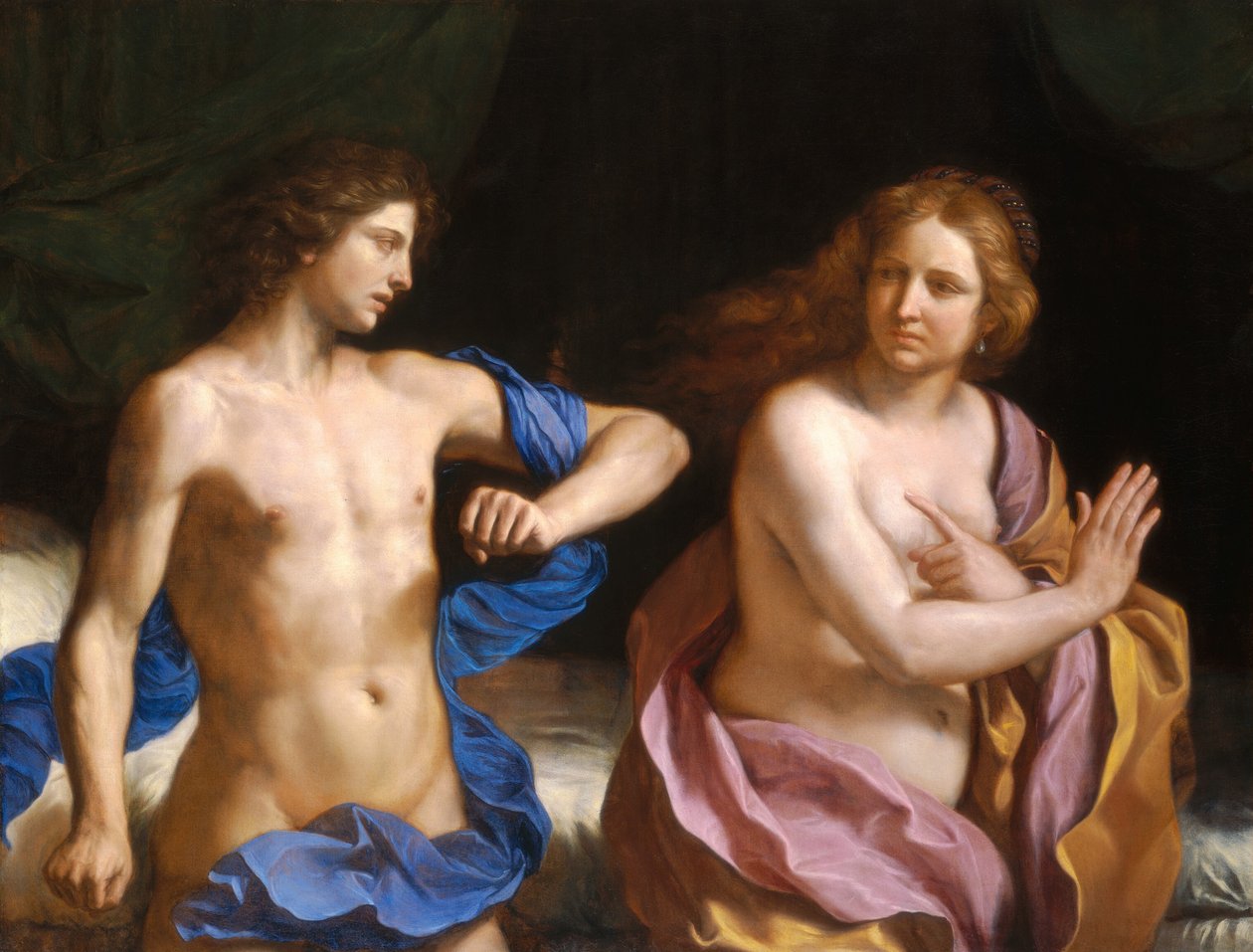 Amnon és Tamar alkotó: called Guercino Giovanni Francesco Barbieri