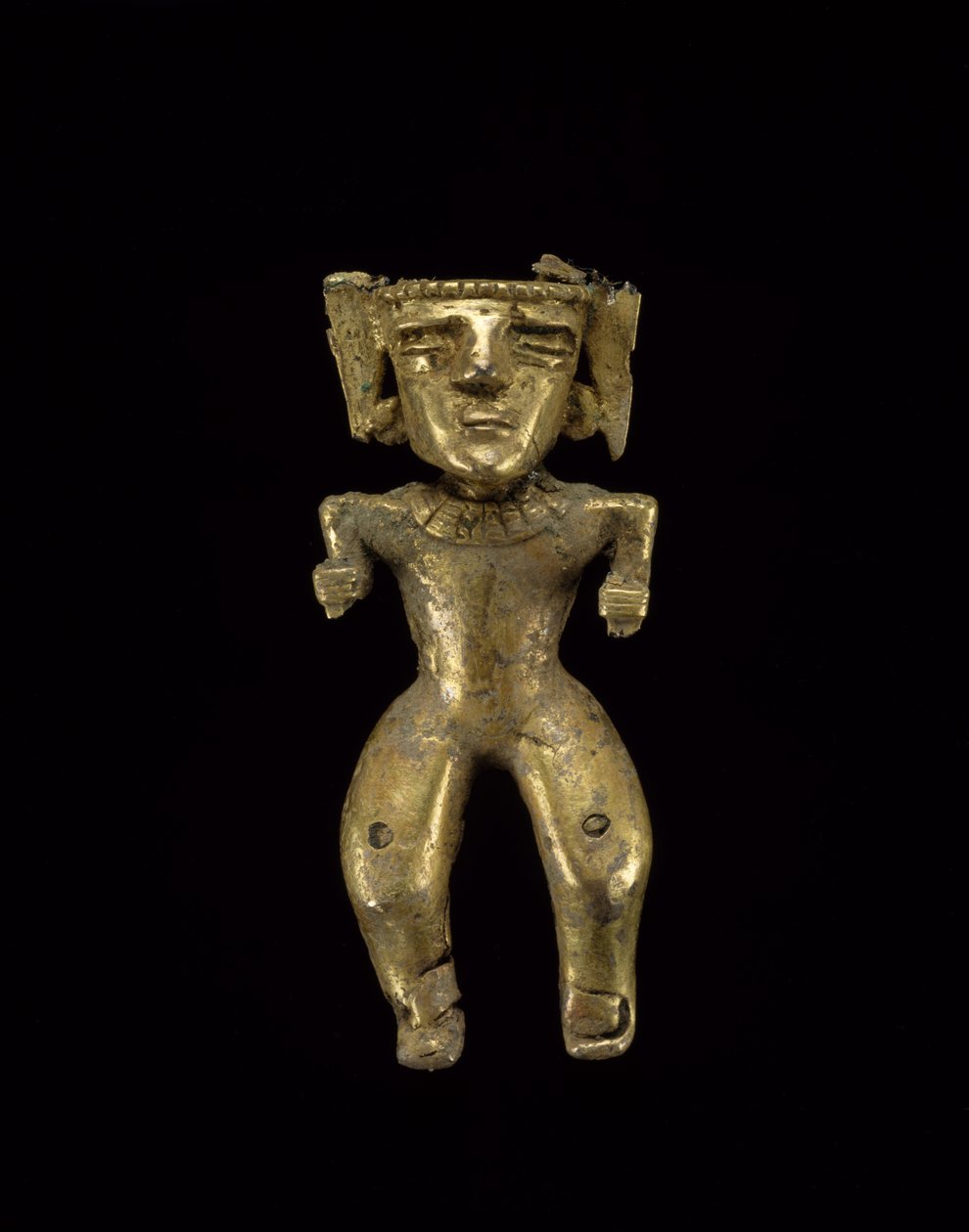 Álló alak, i.sz. 200-1600 (arany) alkotó: civilization Quimbaya