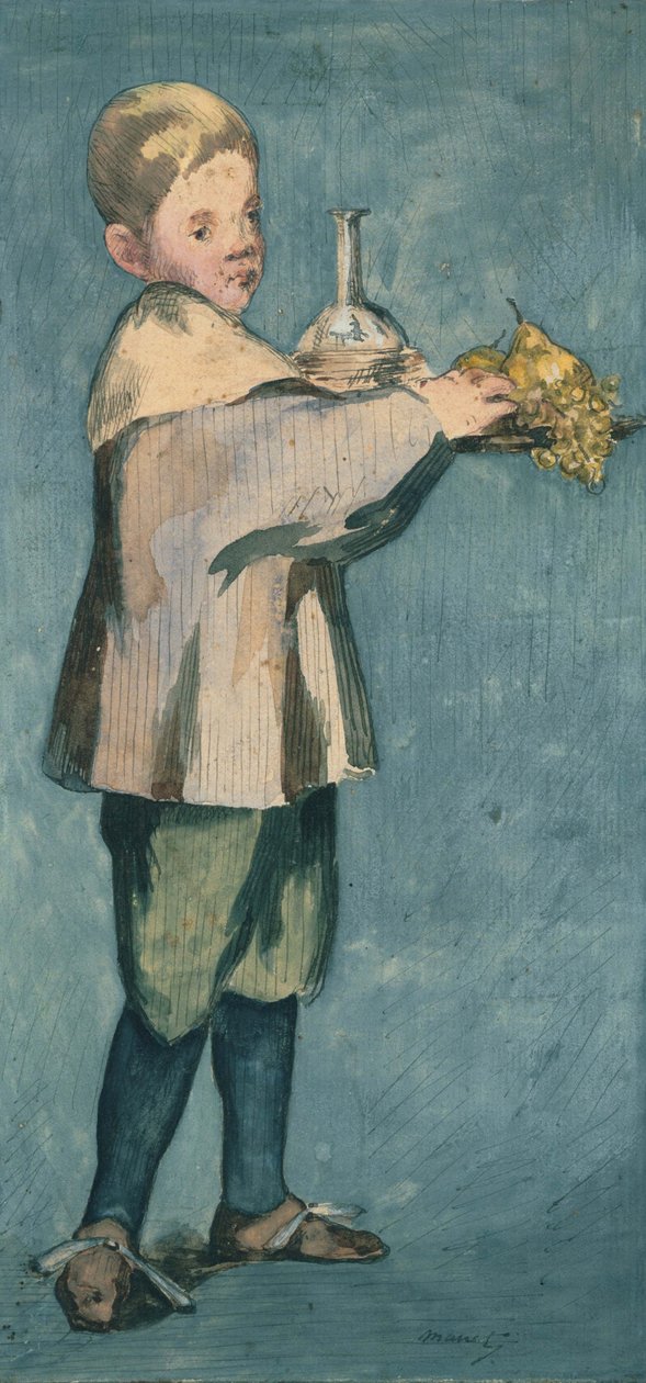 Tálcát hordozó fiú alkotó: Édouard Manet