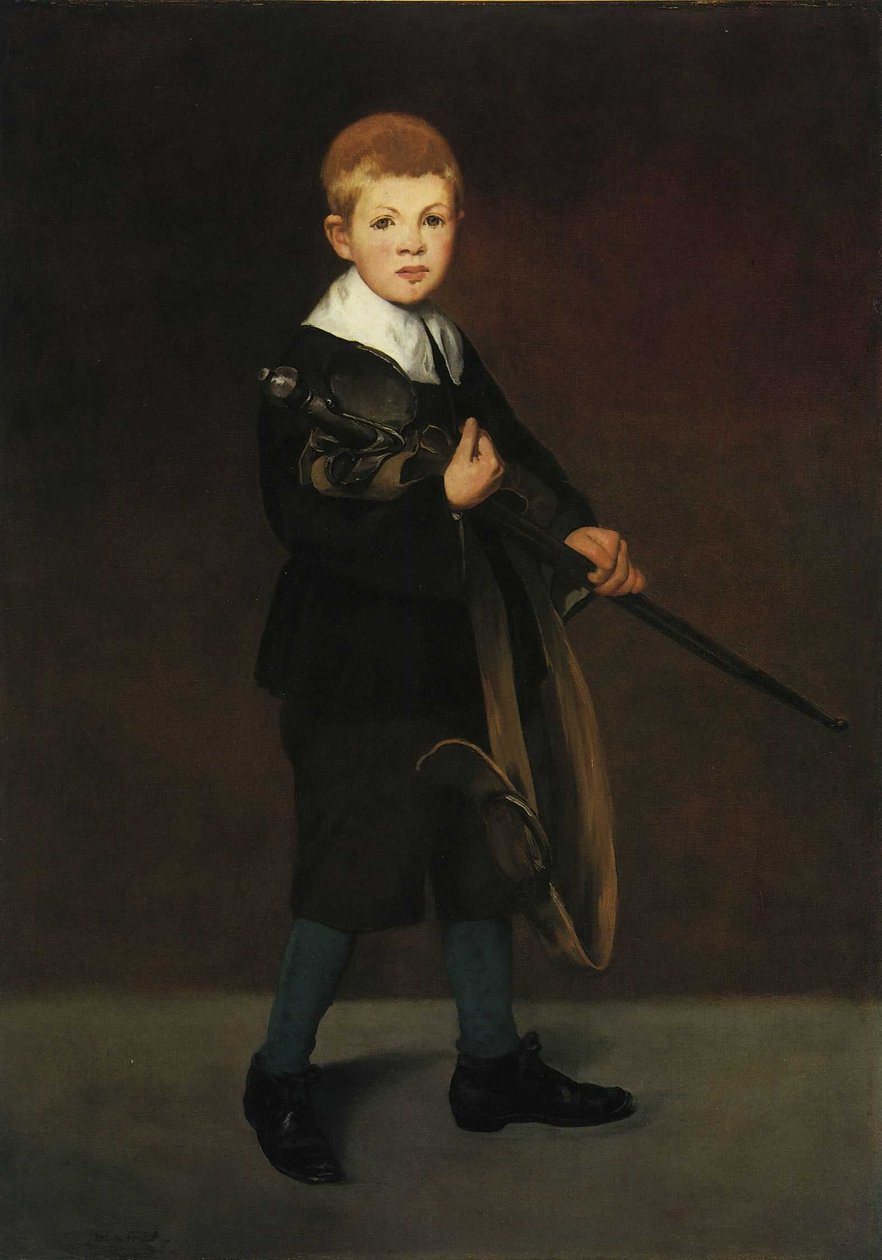 Fiú karddal alkotó: Édouard Manet