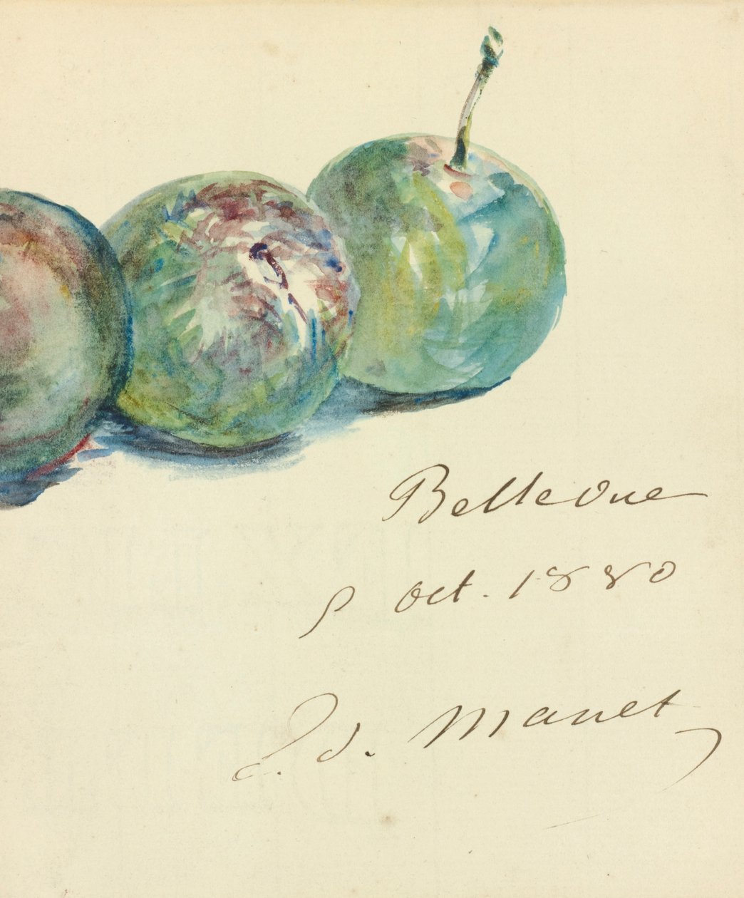 Levél alkotó: Édouard Manet
