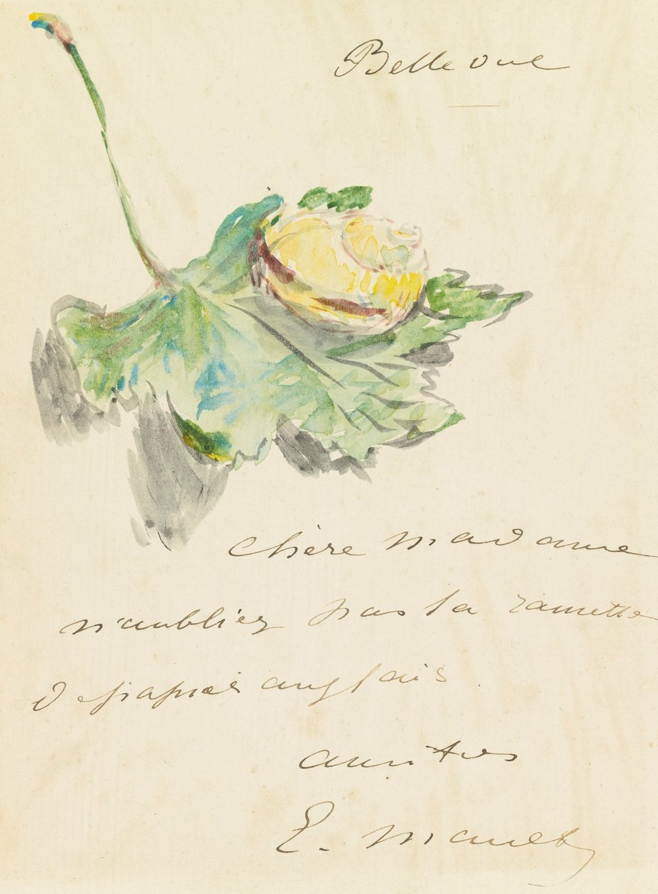 Levél alkotó: Édouard Manet