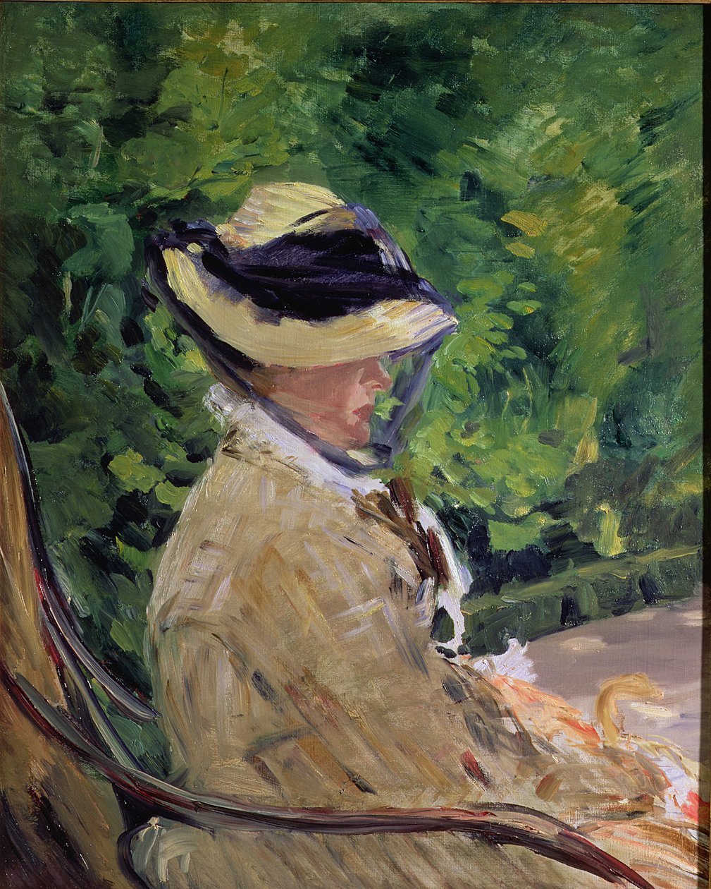 Madame Manet a Bellevue-ban alkotó: Édouard Manet