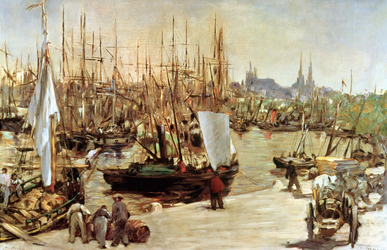 Bordeaux kikötője, 1871 alkotó: Édouard Manet