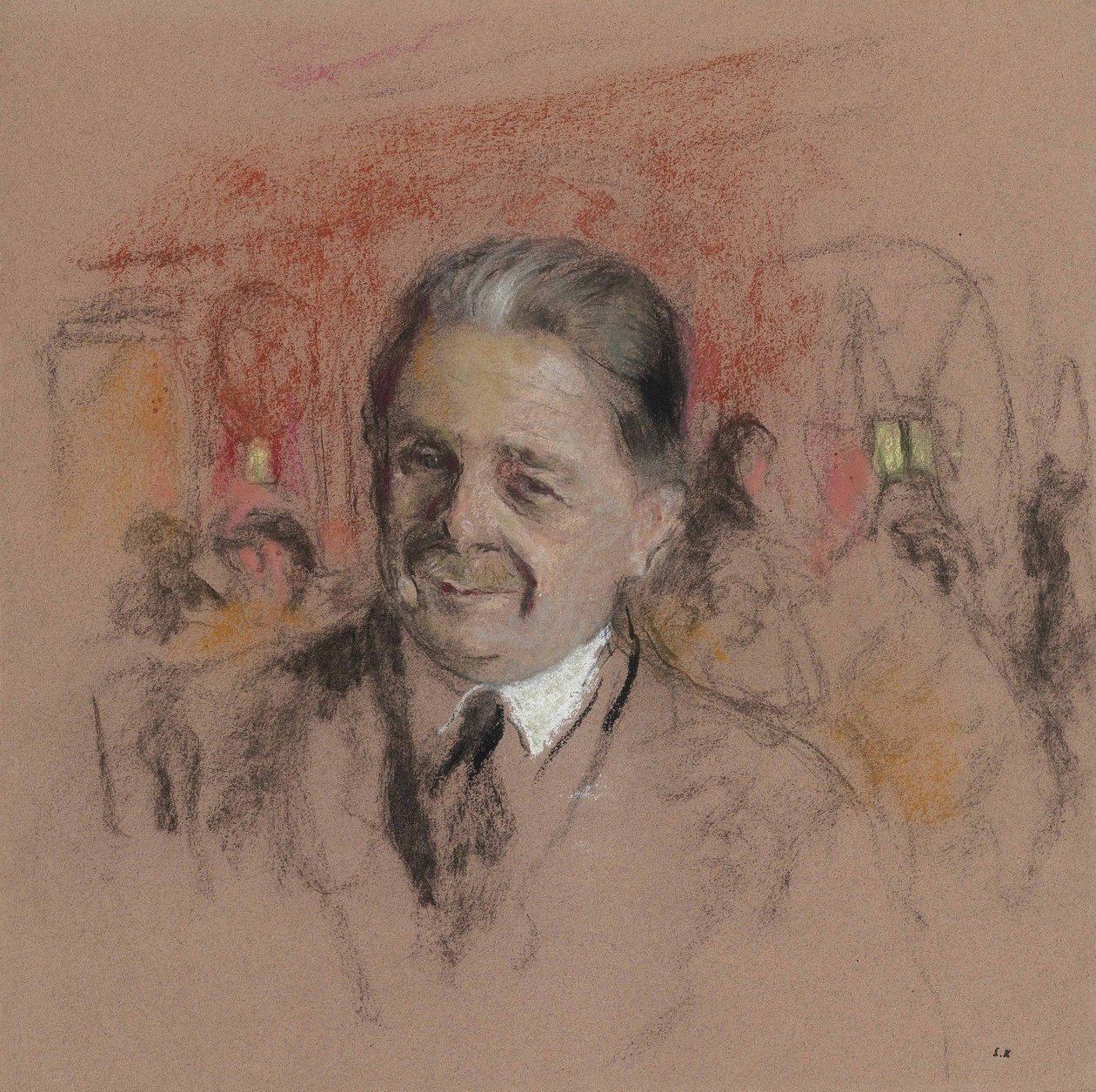 Tanulmány Georges Bénard portréjához alkotó: Edouard Vuillard