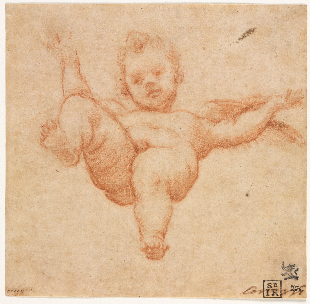 Repülő Ámor alkotó: follower of Annibale Carracci