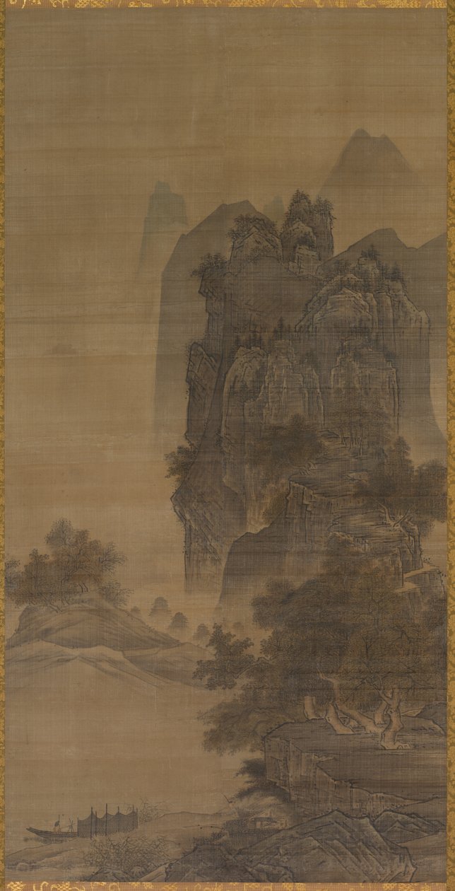 Tájkép alkotó: follower of Sesshū Tōyō