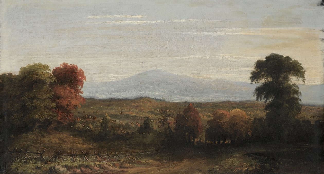 Tájkép alkotó: imitator of Jasper F. Cropsey