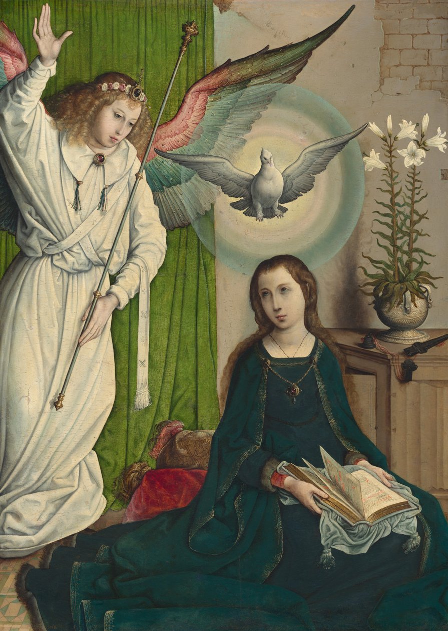 Az Angyali üdvözlet, c. 15081519. alkotó: the Elder Juan de Flandes