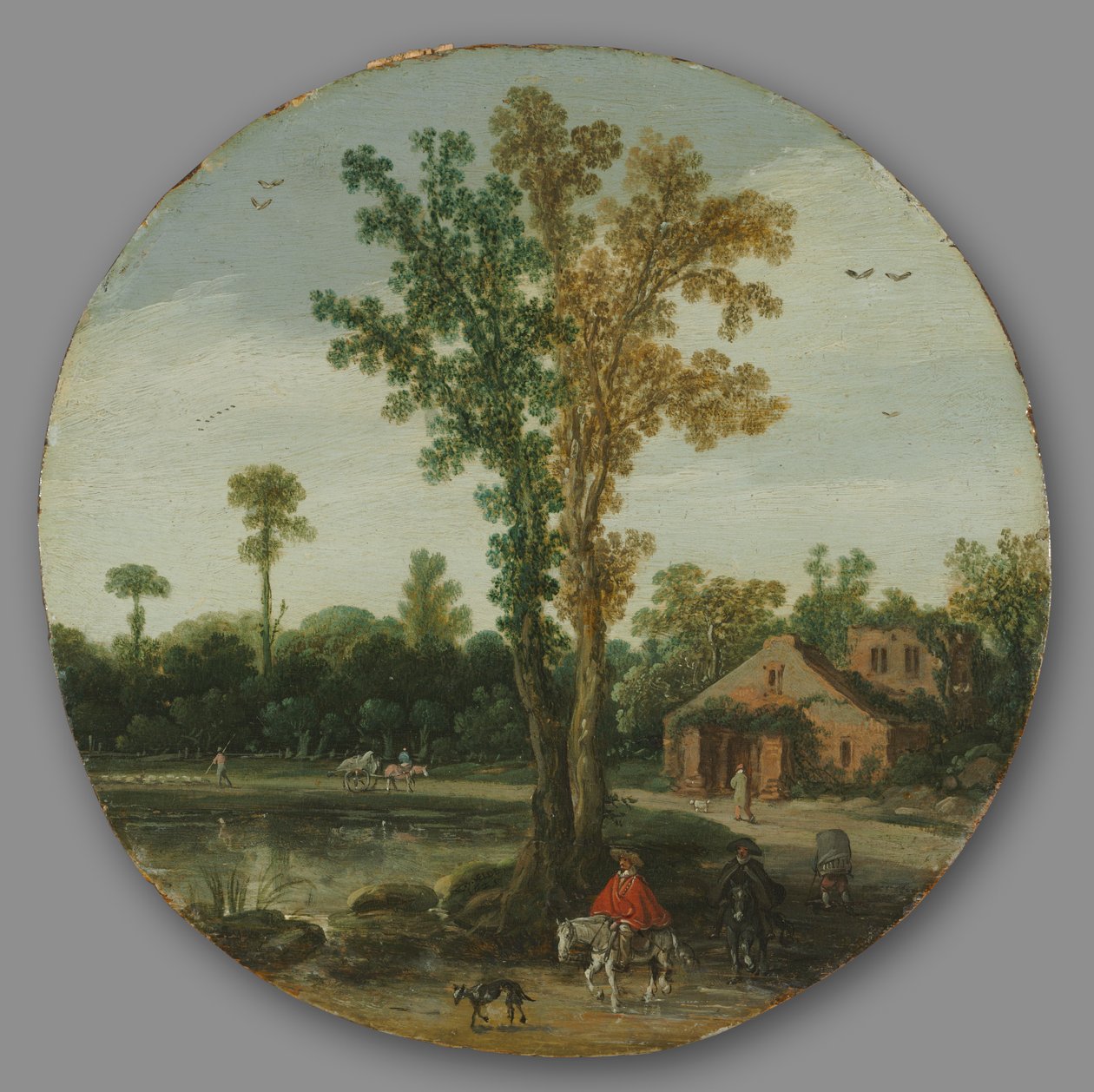 Utazók egy tó mellett, 1625. alkotó: van de Velde Esaias