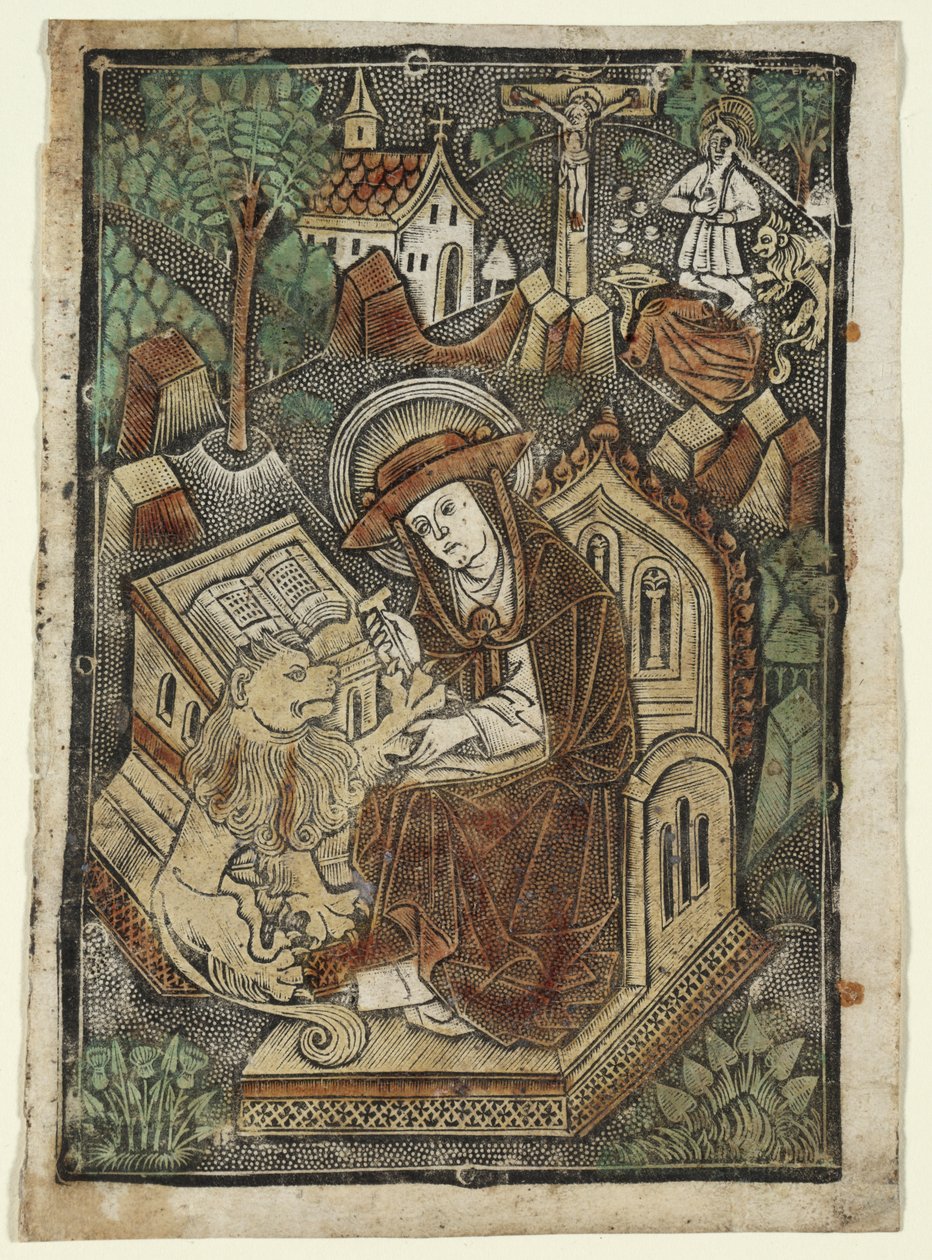 Szent Jeromos alkotó: workshop of Kölner Wappenschild