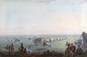 A tábor feloszlása napkeltekor, 1837